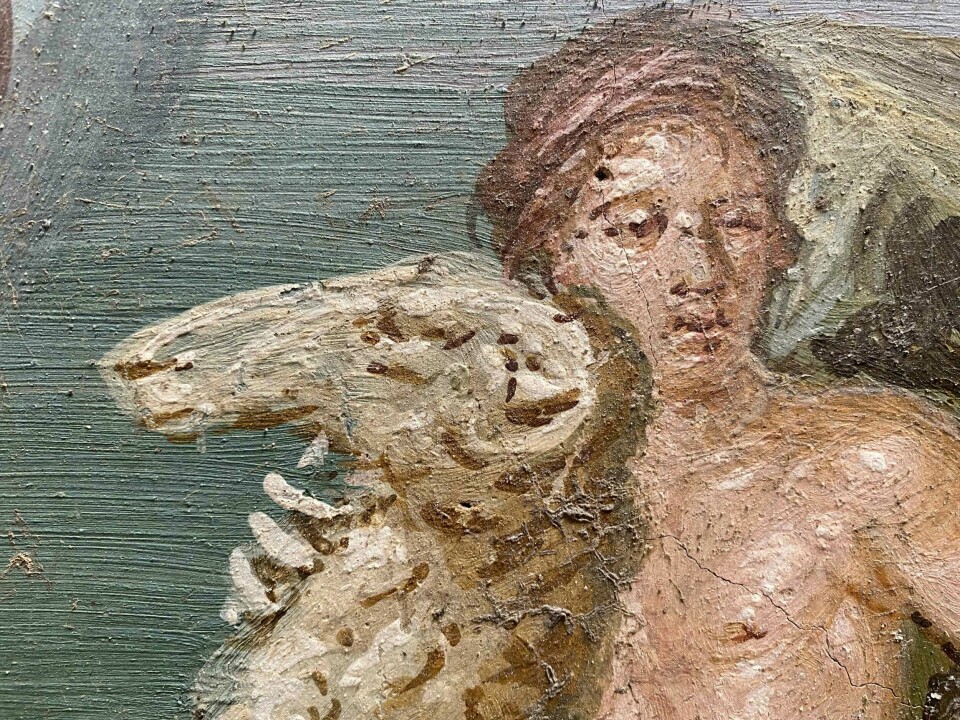 Arkeologer har oppdaget et hus i Pompeii med detaljerte malerier. Arkeologer har oppdaget et hus i Pompeii med detaljerte malerier.