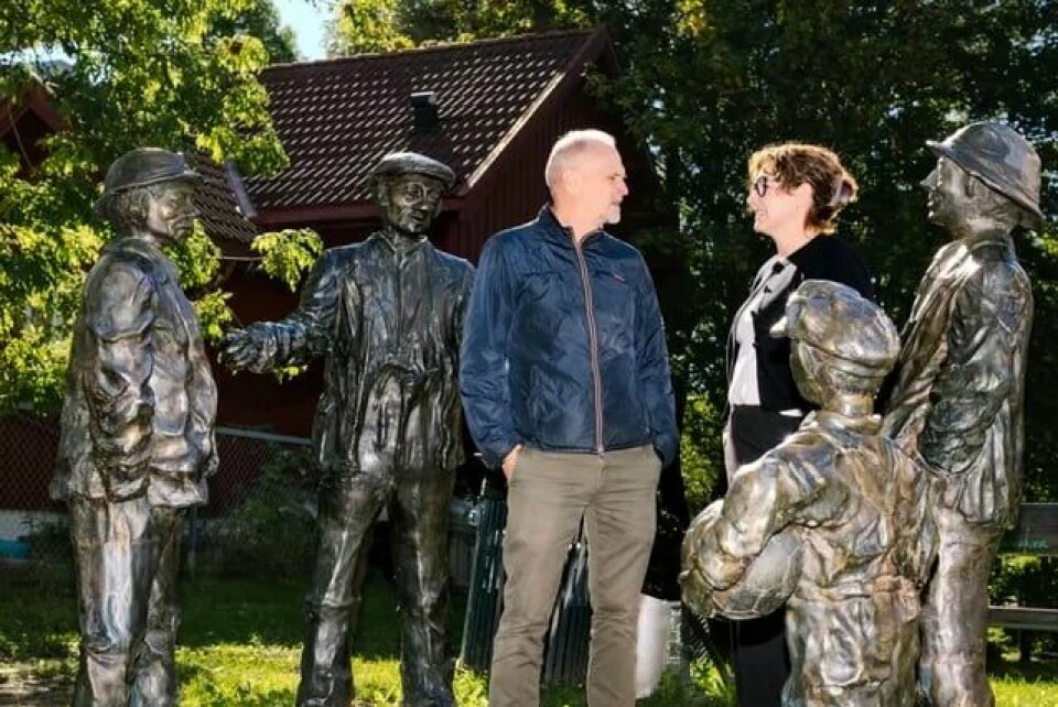 Marianne Solberg og Claus Jervell møttes ved bronsestatuen «Gutta på hjørnet» på Vålerenga i Oslo for å snakke om menn. Marianne Solberg og Claus Jervell møttes ved bronsestatuen «Gutta på hjørnet» på Vålerenga i Oslo for å snakke om menn.