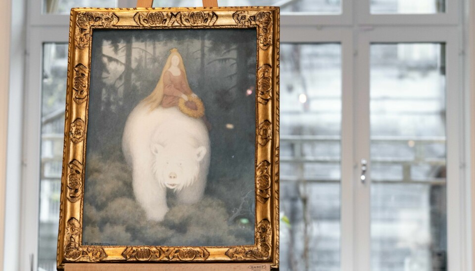 Nasjonalmuseet ønsker å låne Kittelsen-bildet som ble solgt til rekordsum på auksjon i november, men de vet ikke hvem de skal spørre. Den nye eierens identitet er nemlig hemmelig. Nasjonalmuseet ønsker å låne Kittelsen-bildet som ble solgt til rekordsum på auksjon i november, men de vet ikke hvem de skal spørre. Den nye eierens identitet er nemlig hemmelig. Foto: Thomas Fure / NTB