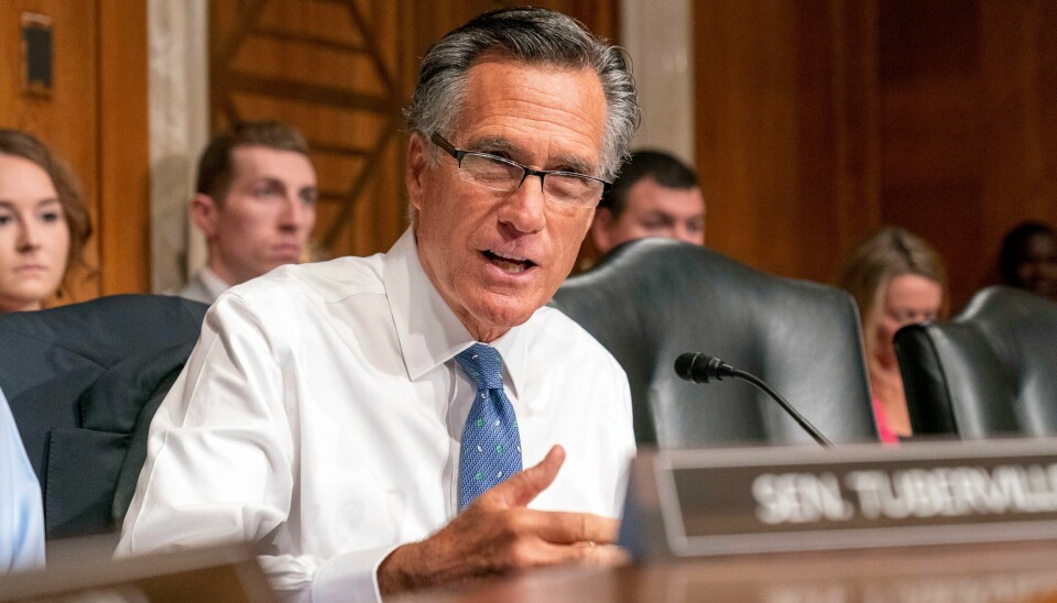 Senator Mitt Romney, her fra 2023.