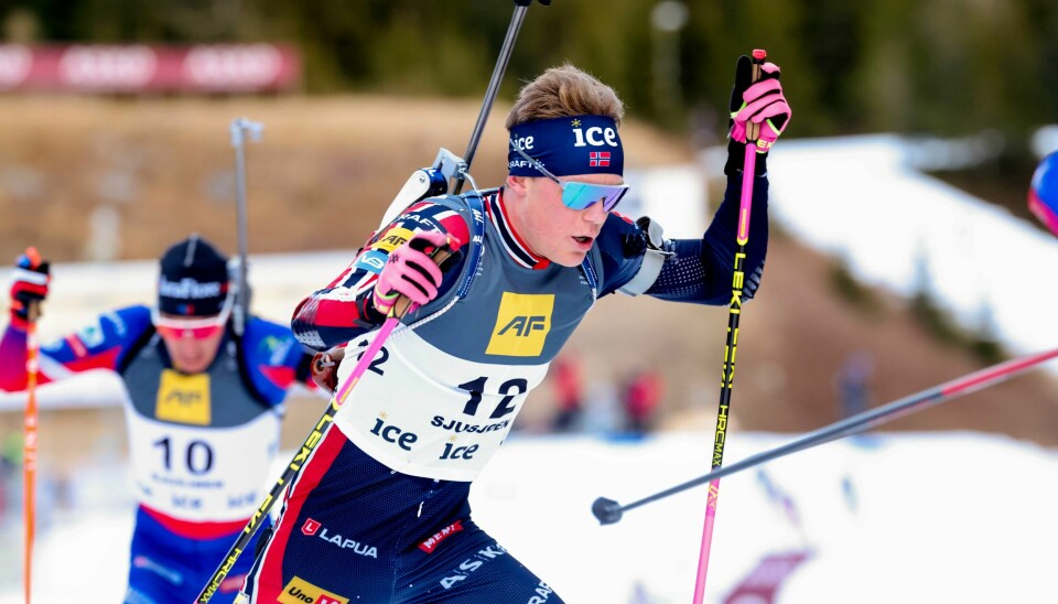 Martin Uldal tok sin første verdenscupseier torsdag. Her fra Sjusjøen. Martin Uldal har tatt to strake seirer i IBU-cupen.Foto: Geir Olsen / NTB