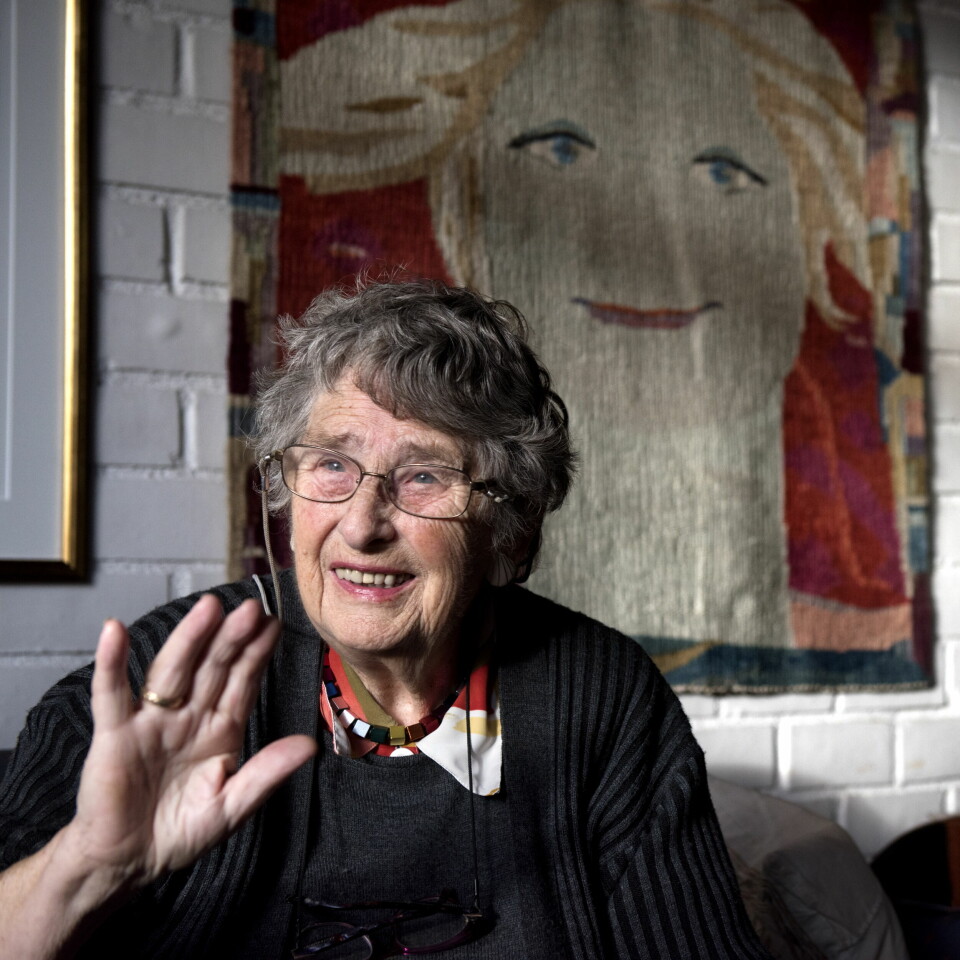 – Mennene syntes vi var irriterende. «Dere snakker så mye», sa de. Jeg tror de fryktet oss fordi vi hadde faglig tyngde, sier Berit Ås. Her fotografert av Dagsavisens Mimsy Møller i 2015. Berit Ås