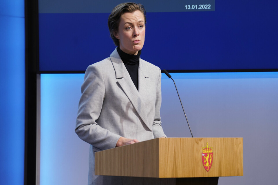 Kultur- og likestillingsminister Anette Trettebergstuen (Ap) under torsdagens pressekonferanse om koronasituasjonen Kultur- og likestillingsminister Anette Trettebergstuen (Ap) under pressekonferansen om koronasituasjonen i marmorhallen.Foto: Terje Bendiksby / NTB / NPK