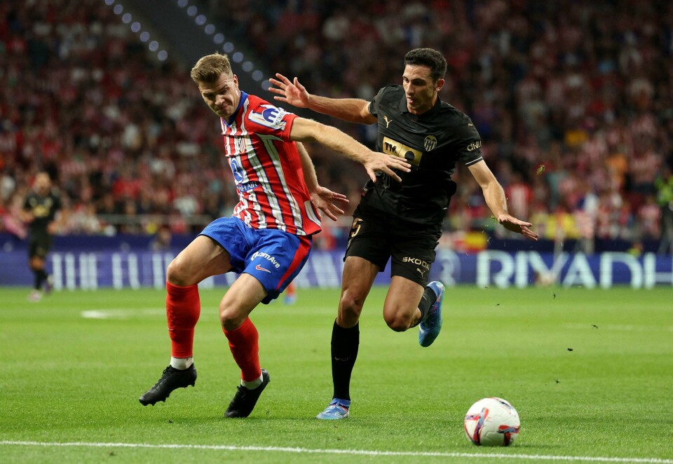 Alexander Sørloth misbrukte mange store sjanser da Atletico Madrid rundspilte tabelljumbo Valencia Alexander Sørloth misbrukte mange store sjanser da Atletico Madrid rundspilte tabelljumbo Valencia