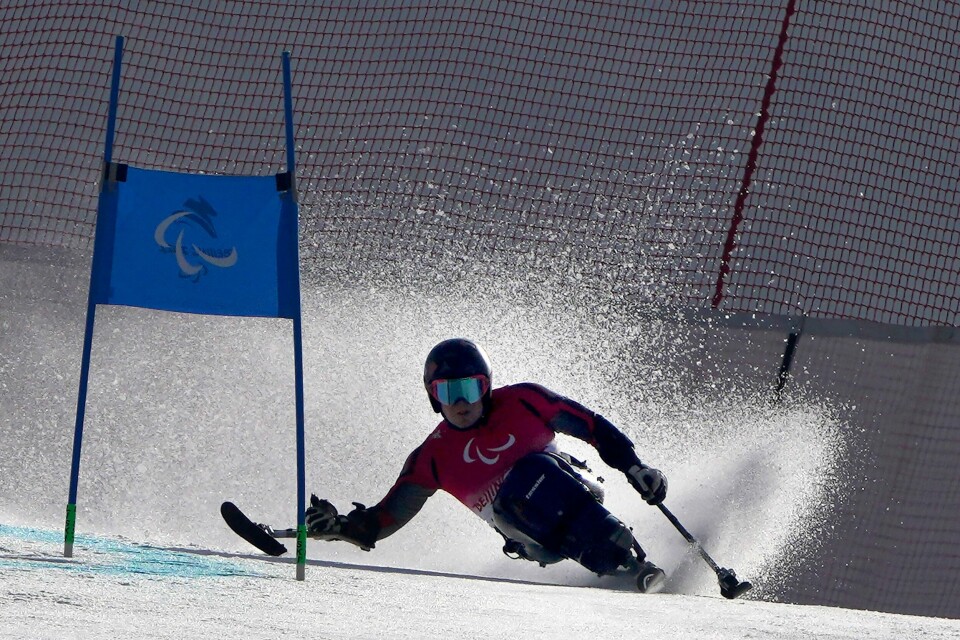 Jesper Saltvik Pedersen var overlegen i storslalåmkonkurransen i Paralympics. Jesper Saltvik Pedersen var overlegen i storslalåmkonkurransen i Paralympics. Foto: Andy Wong / AP / NTB