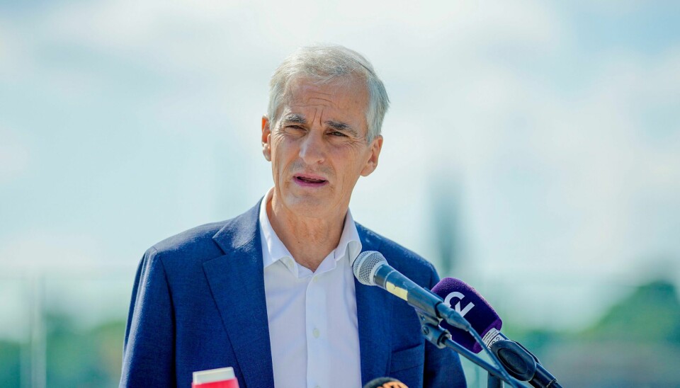 Partileder Jonas Gahr Støre da han i juni presenterte planen for Arbeiderpartiets bruk av makt. .