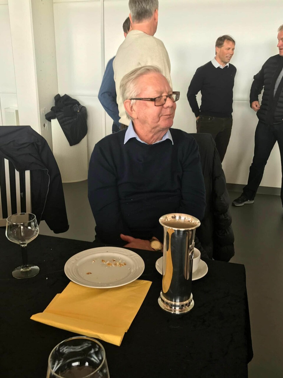 Nils Arne Eggen under gjenforeningen på Melløs i 2017. Nils Arne Eggen under gjenforeningen på Melløs i 2017.
