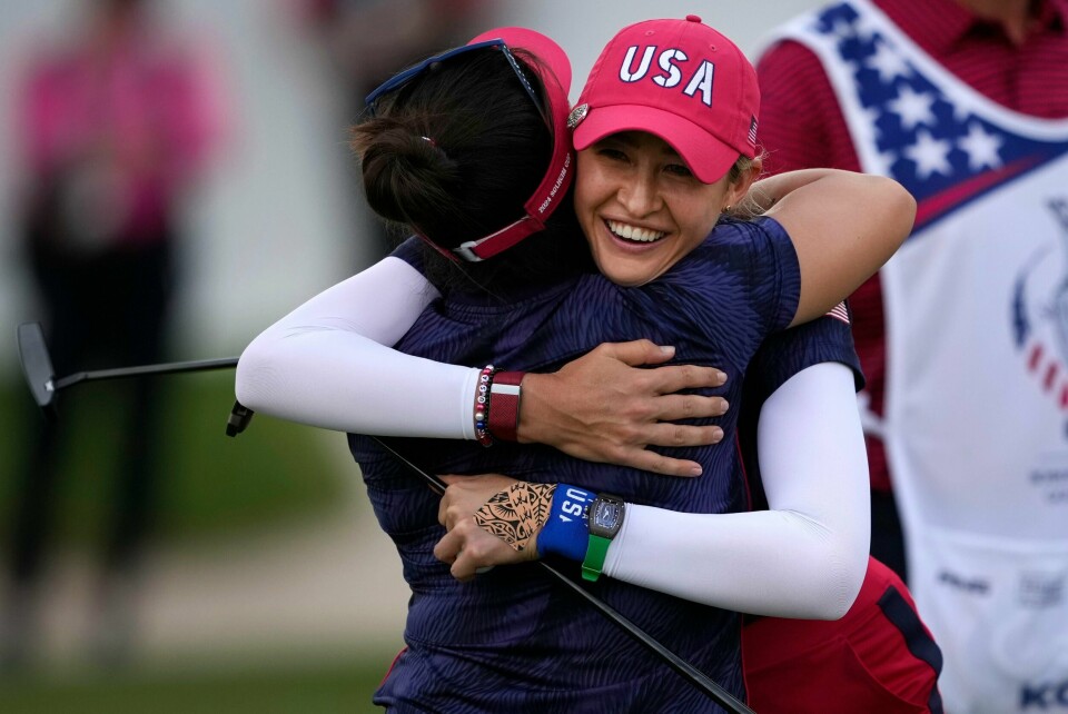 Nelly Korda har storspilt for USA på første dag av Solheim Cup Nelly Korda har storspilt for USA på første dag av Solheim Cup. Foto: Matt York /A P / NTB
