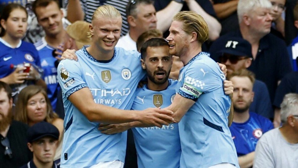 Erling Braut Haaland og lagkameratene i Manchester City har startet også denne sesongen forrykende. Her sammen med Bernardo Silva og Kevin de Bruyne. Erling Braut Haaland og lagkameratene i Manchester City har startet også denne sesongen forrykende. Her sammen med Bernardo Silva og Kevin de Bruyne.