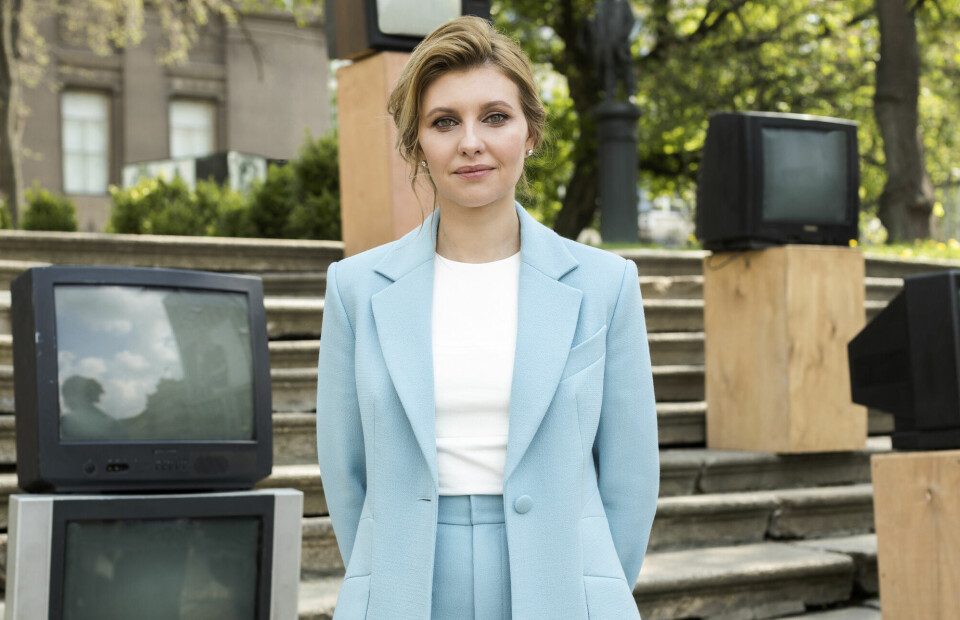 Olena Zelenska avbildet i mai 2020. Olena Zelenska avbildet i mai 2020.