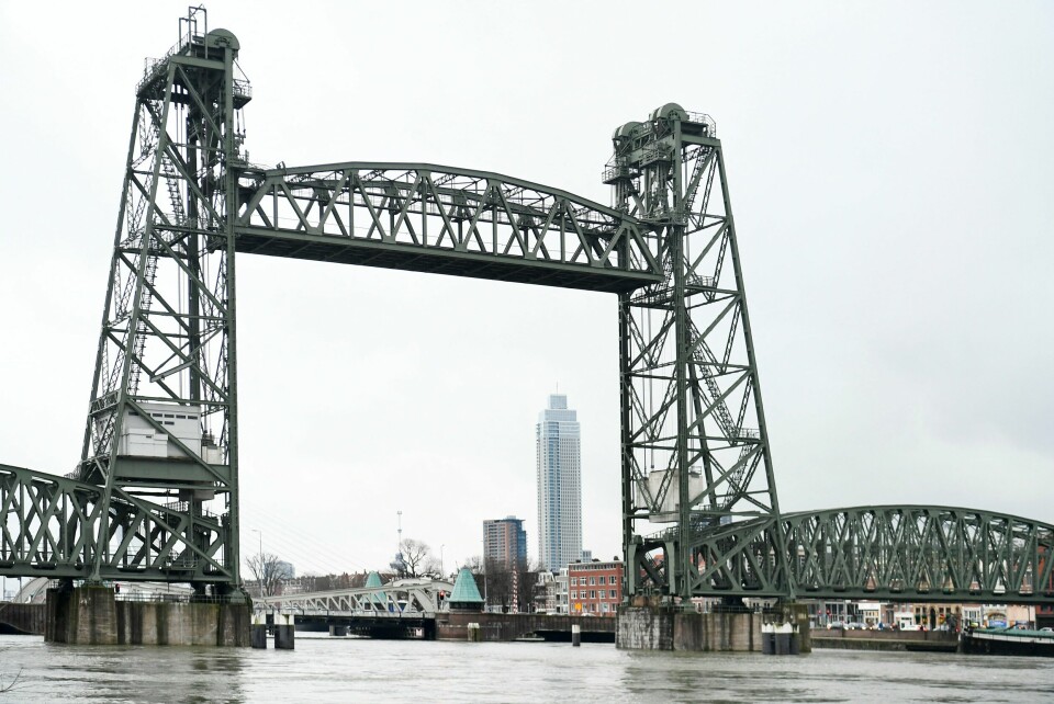 Den historiske broen i Rotterdam, De Hef. Den historiske broen i Rotterdam, De Hef.