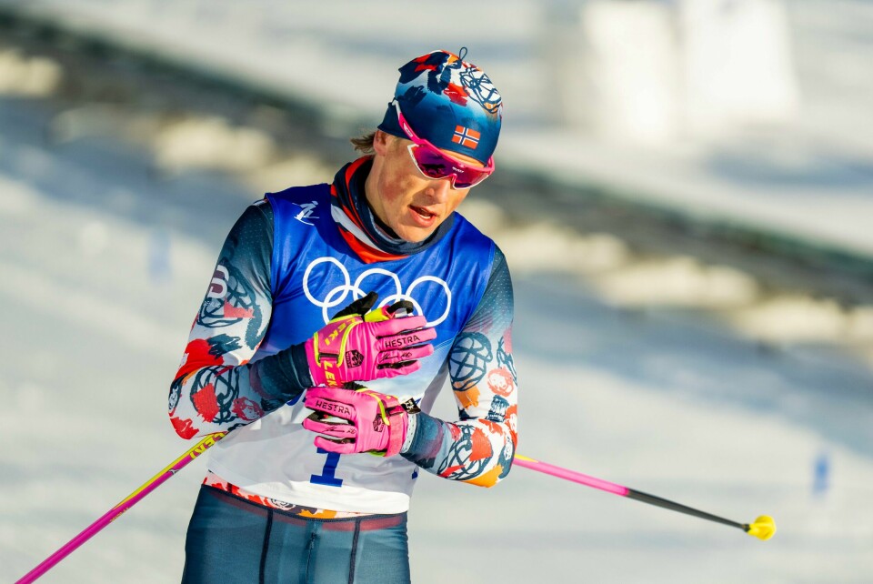 Johannes Høsflot Klæbo innledet OL med en tung dag. Johannes Høsflot Klæbo fikk det ikke til å stemme i mennenes skiathlon. Foto: Fredrik Varfjell / NTB