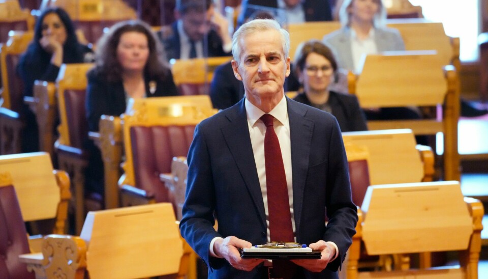 Statsminister Jonas Gahr Støre i spørretimen på Stortinget onsdag. Statsminister Jonas Gahr Støre i spørretimen på Stortinget onsdag,