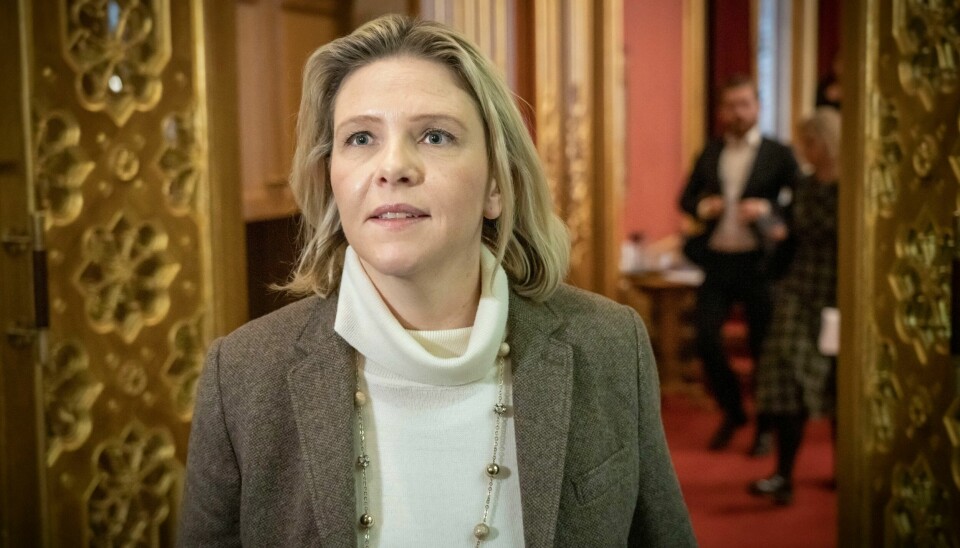 Frp er imot elektrifisering, men snur i saken om Wisting-feltet i Barentshavet for å fortsette høy olje- og gassproduksjon. Frp-leder Sylvi Listhaug mener det ikke må være tvil om at de som har fått et uberettiget gode i pendlerboligsakene, må betale tilbake hvis de har fått noe de ikke har krav på. Foto: Ole Berg-Rusten / NTB