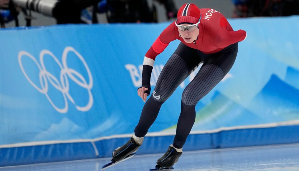 Ragne Wiklund lyktes ikke hundre prosent på 1000 meter. Ragne Wiklund lyktes ikke hundre prosent på 1000 meter. Foto: Sue Ogrocki / AP / NTB