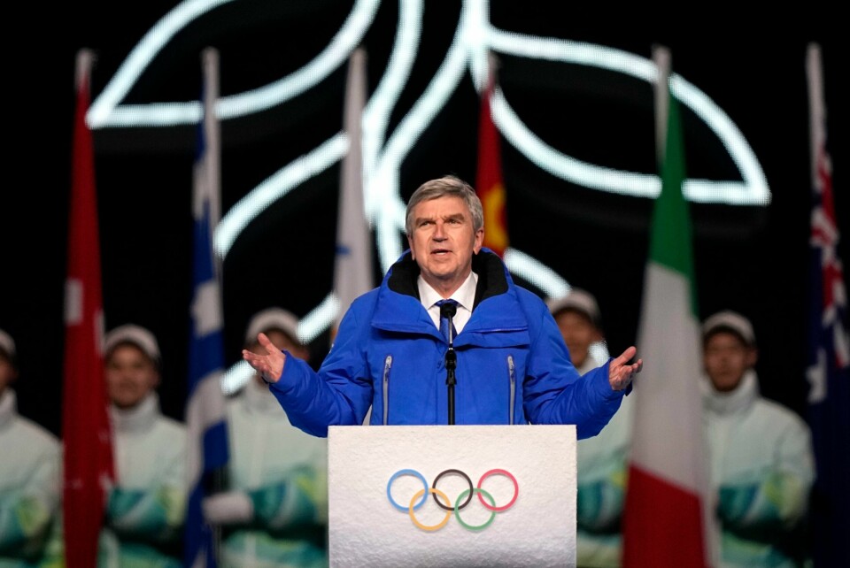 IOC-president Thomas Bach under OLs åpningsseremoni. IOC-president Thomas Bach under OLs åpningsseremoni. Foto: David J. Phillip / AP / NTB