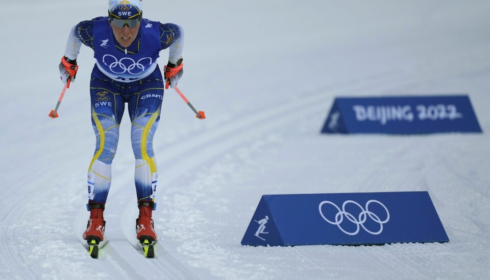 Charlotte Kalla mislyktes helt på tremila i OL. Charlotte Kalla mislyktes helt på tremila i OL. Foto: Aaron Favila, AP / NTB