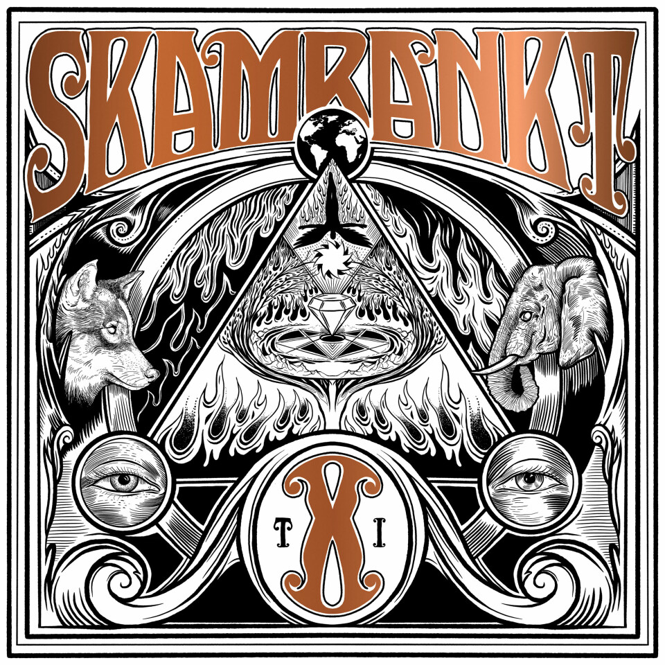 Skambankts tiende album heter rett og slett 'TI'. Foto: Indie Recordings NTB kultur Skambankts tiende album heter rett og slett «TI». Foto: Indie Recordings