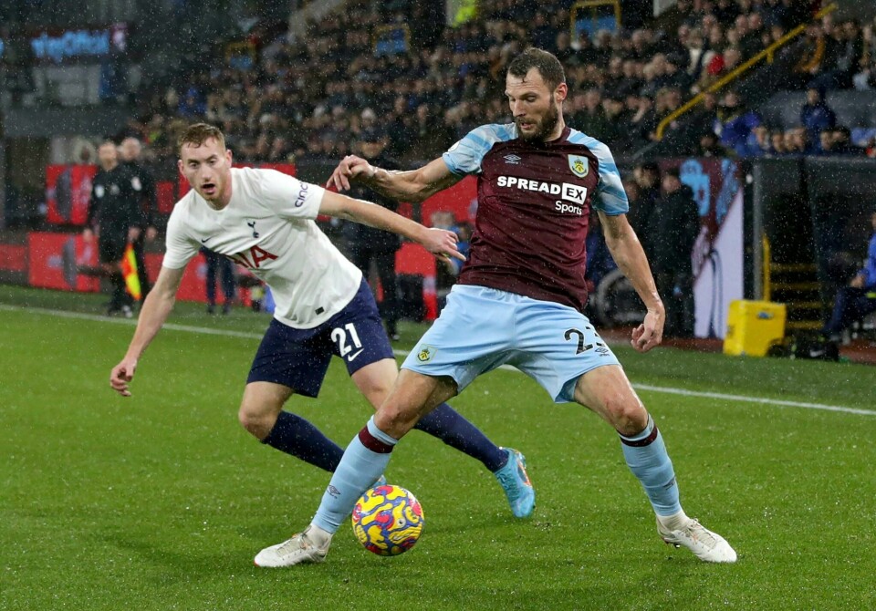 Dejan Kulusevski (21) misbrukte flere sjanser mot Burnley onsdag. Foto: Ian Hodgson / PA via AP / NTB Dejan Kulusevski (21) misbrukte flere sjanser mot Burnley onsdag. Foto: Ian Hodgson / PA via AP / NTB