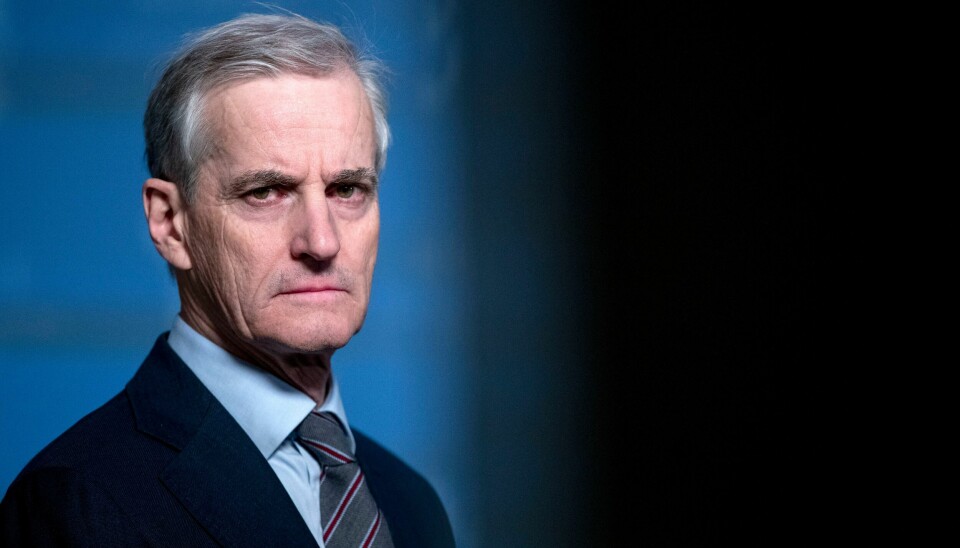 Statsminister Jonas Gahr Støre under pressekonferansen om situasjonen i Ukraina. Statsminister Jonas Gahr Støre under pressekonferansen om situasjonen i Ukraina.