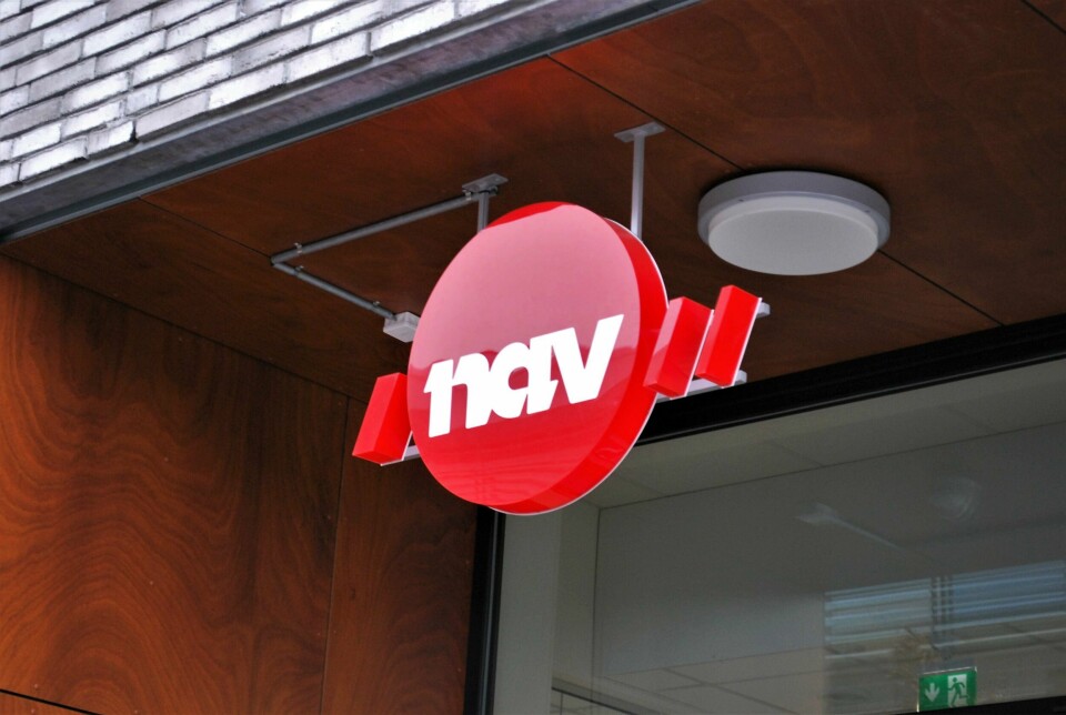 Ti av tolv kommuner i Østfold har hatt en økning i antall mottakere av AAP i løpet av det siste året. Inngangsparti, Nav Fredrikstad.