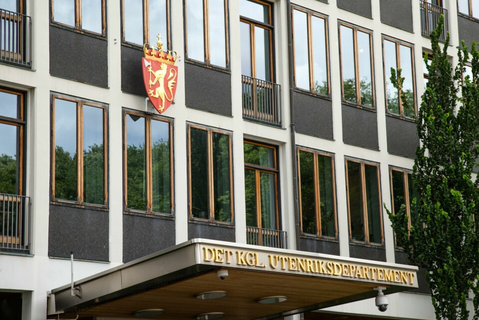 Utenriksdepartementet (UD) i Oslo. Illustrasjonsfoto: Audun Braastad / NTB