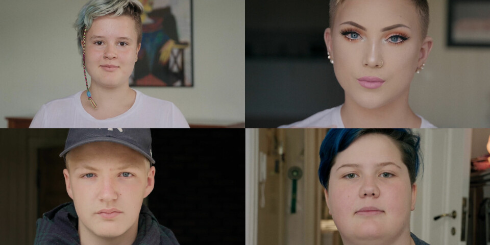 – Tematikken er ikke utdatert De fire ungdommene i filmen: Runa, Joachim, Viktor og Dina.