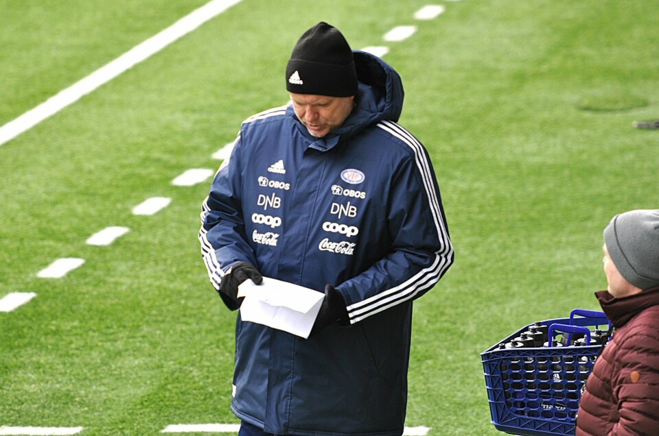 Vålerenga-trener Dag-Eilev Fagermo på Valle mandag.