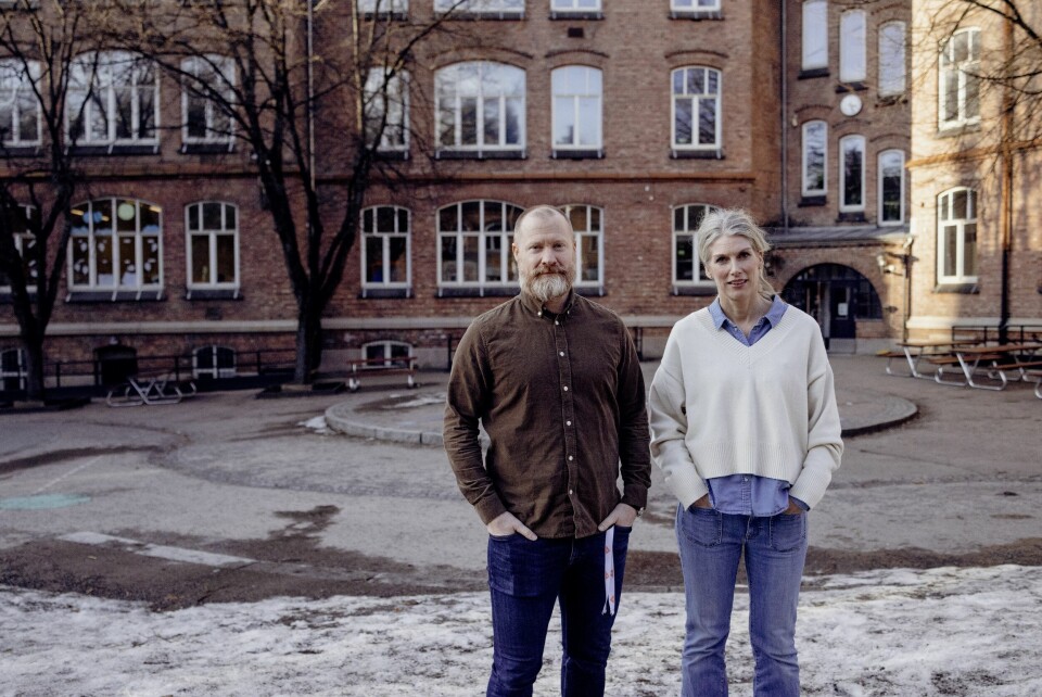 Rektor Espen Patsis-Torgersen og helsesykepleier Vanja Haug ved Lakkegata skole har satt inn en rekke tiltak for å hjelpe elevene som sliter med skolevegring. Rektor Espen Patsis-Torgersen og helsesykepleier Vanja Haug ved Lakkegata skole.