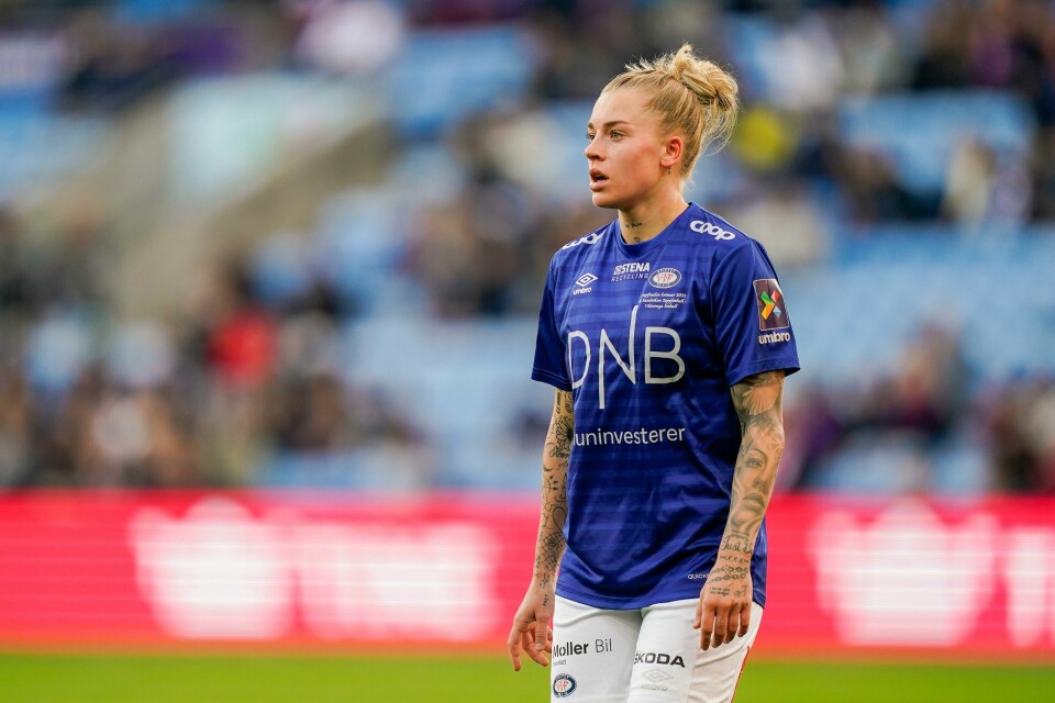 Marie Dølvik er tilbake i norsk fotball, og møter Vålerenga med sin nye klubb Rosenborg. Marie Dølvik Markussen forlater VIF etter cupgullet søndag. Foto: Torstein Bøe / NTB