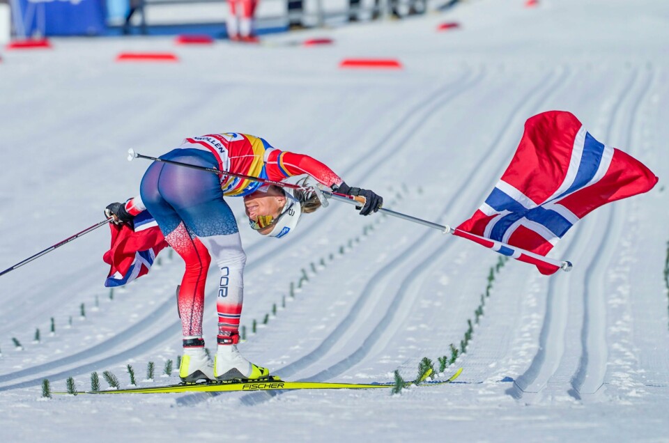 Therese Johaugs originale målpassering i hennes siste renn i Holmenkollen. Klarer hun å legge opp? Therese Johaugs originale målpassering i hennes siste renn i Holmenkollen. Klarer hun å legge opp?