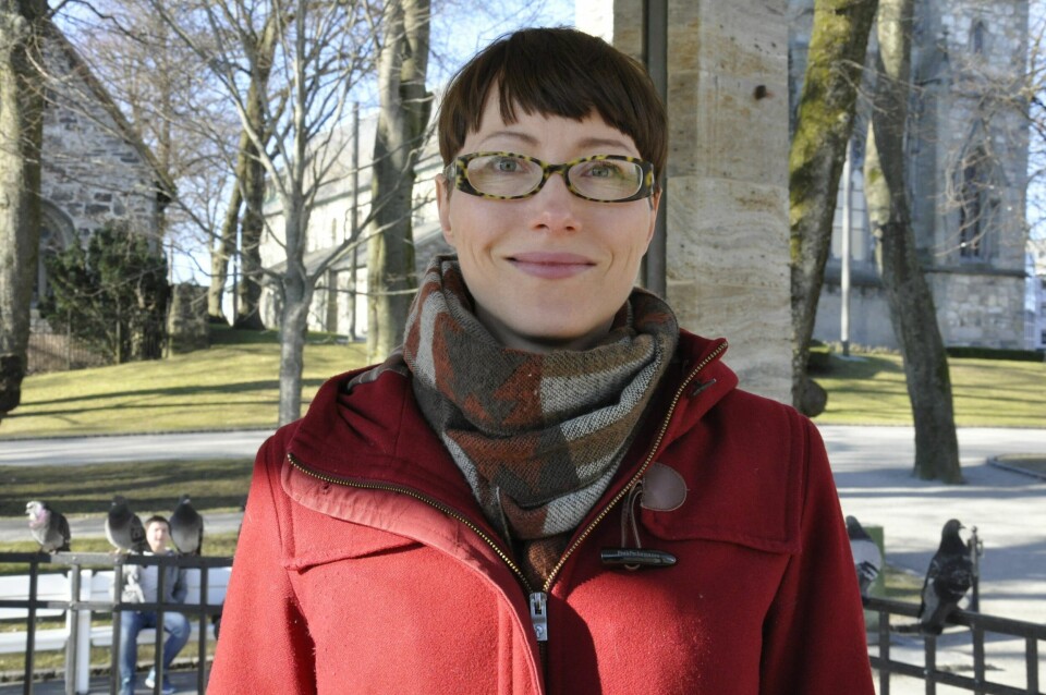 Sara Mauland, talsperson for 8. marskomiteen i Stavanger. Sara Mauland, talsperson for 8. marskomiteen i Stavanger.