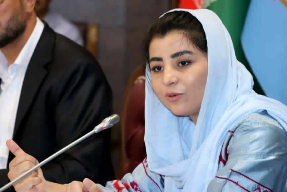 Farzana Elham Kochai satt i det afghanske parlamentet, men flyktet fra landet etter at Taliban tok makta i fjor. Farzana Elham Kochai satt i det afghanske parlamentet, men flyktet fra landet etter at Taliban tok makta i fjor.