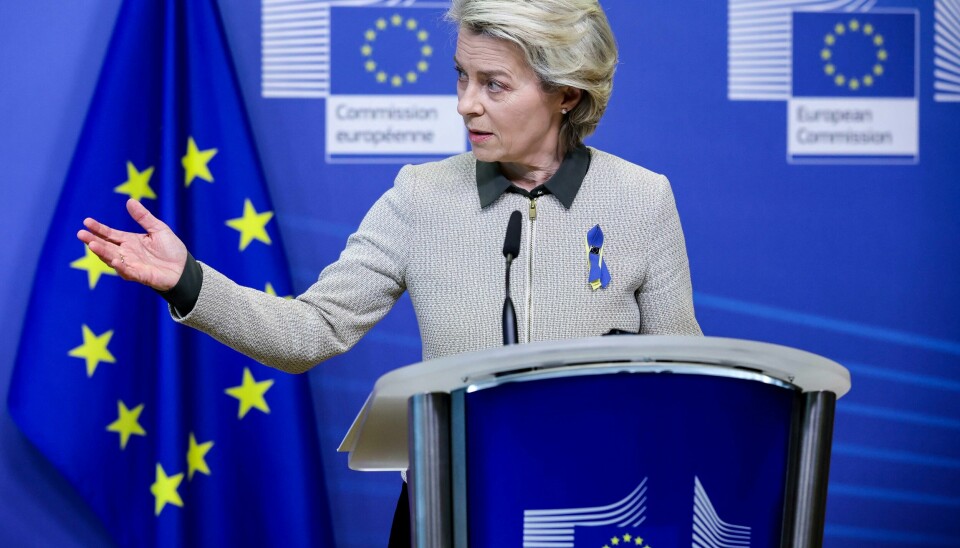 EU-kommisjonens president Ursula von der Leyen sier Europa ikke kan være avhengig av gass fra noen som truer dem eksplisitt. Foto: Kenzo Tribouillard / AP / NTB EU-kommisjonens president Ursula von der Leyen sier Europa ikke kan være avhengig av gass fra noen som truer dem eksplisitt. Foto: Kenzo Tribouillard / AP / NTB