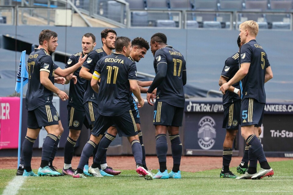 Tidligere Godset-kaptein Jakob Glesnes (5) spilte hele kampen da hans Philadelphia Union slo tidligere Godset- og Vålerenga-trener Ronny Deilas New York City FC 2-0. Tidligere Godset-kaptein Jakob Glesnes (5) spilte hele kampen da hans Philadelphia Union slo tidligere Godset- og Vålerenga-trener Ronny Deilas New York City FC 2-0.