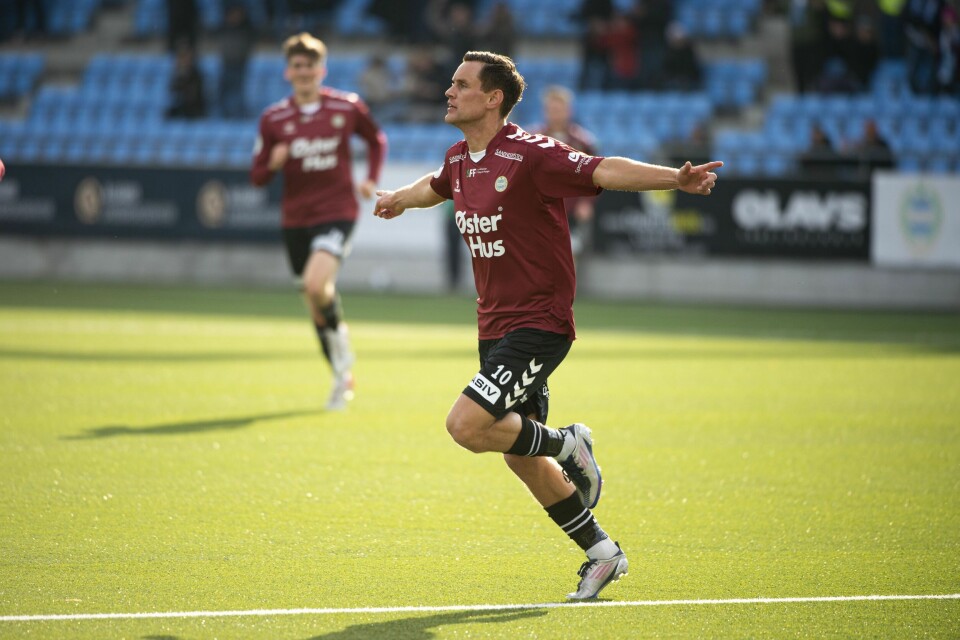 Tommy Høiland sikret ett poeng for Sandnes Ulf. Foto: Carina Johansen / NTB