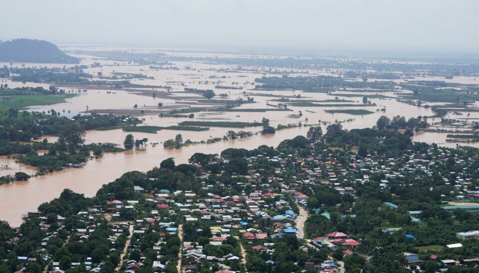 Flomrammede områder i Naypyidaw i Myanmar. Flomrammede områder i Naypyidaw i Myanmar. Foto: Aung Shine Oo / AP / NTB