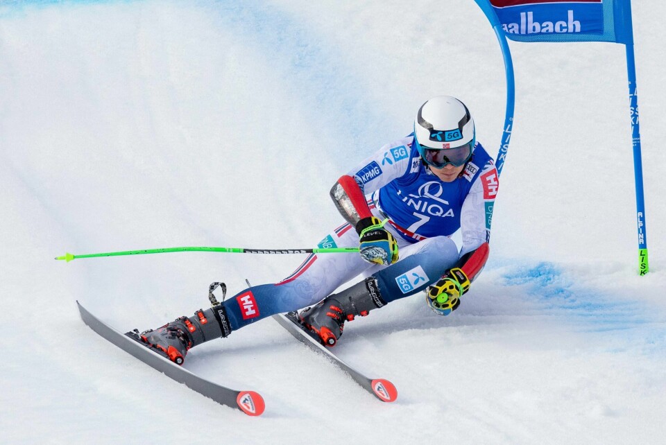 Kjelsås-alpinist Alexander Steen Olsen i aksjon i verdenscupen sist vinter. Kjelsås-alpinist Alexander Steen Olsen i aksjon i verdenscupen sist vinter.