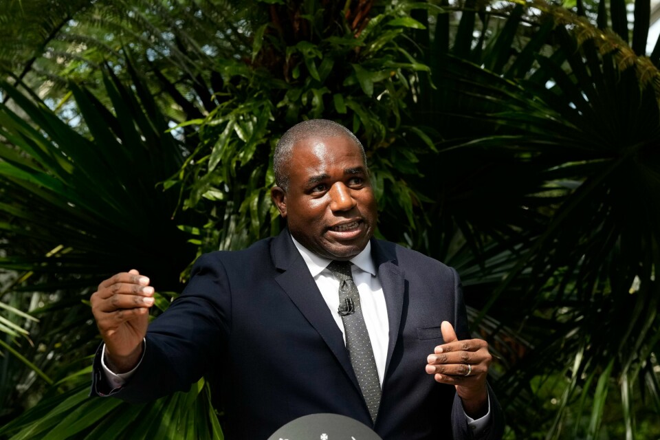 David Lammy besøker Bodø onsdag. David Lammy besøker Bodø onsdag. Foto: Frank Augstein / AP / NTB