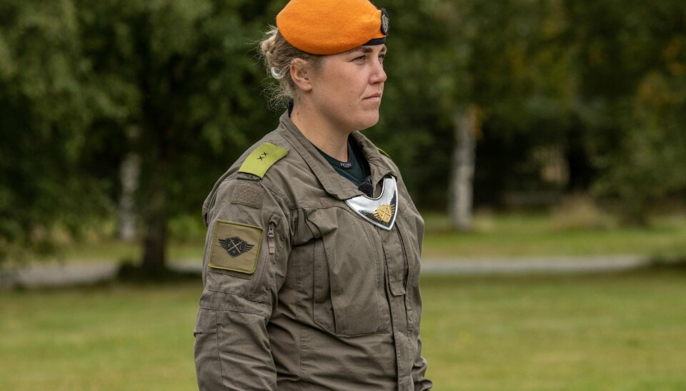 Guro Sogn Bjerke i kjent stil for seerne av Kompani Lauritzen. Guro Sogn Bjerke