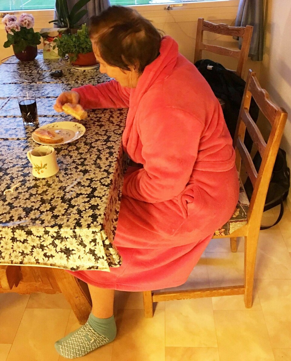 I dette antrekket ble Sissel Møller sendt hjem ifra Ullevål sykehus.