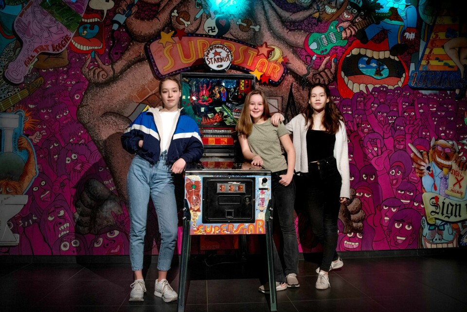 Ea Baklund, Ella Fyhn og Ellisiv Aure fra 9. klasse på Brannfjell skole har testet ut Popsenterets nye skoleopplegg «Hvor går grensen».