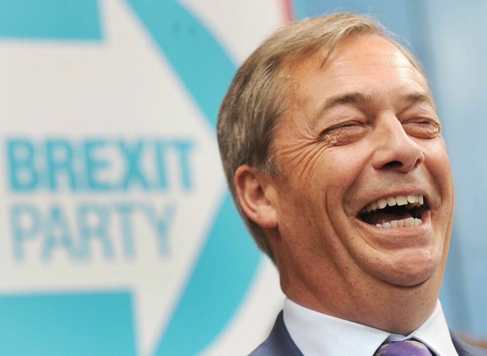 Nigel Farage vil delta i valget til nytt EU-parlament med sitt nye parti Brexit Party.