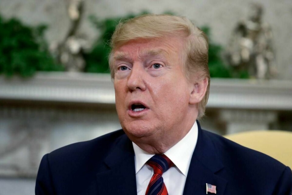 USA-president Donald Trump. Foto: Evan Vucci/AP/NTB scanpix