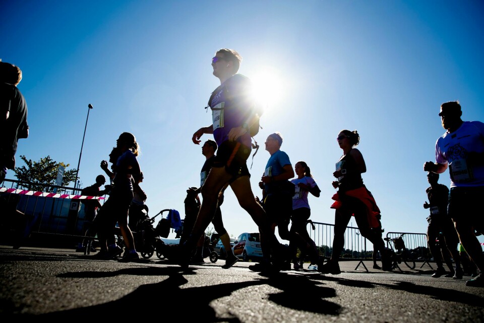 Oslo Maraton er ett av Norges største gateløp og arrangeres den tredje lørdagen i september hvert år. Bildet viser løpere i Oslo maraton. Foto: Stian Lysberg Solum / NTB