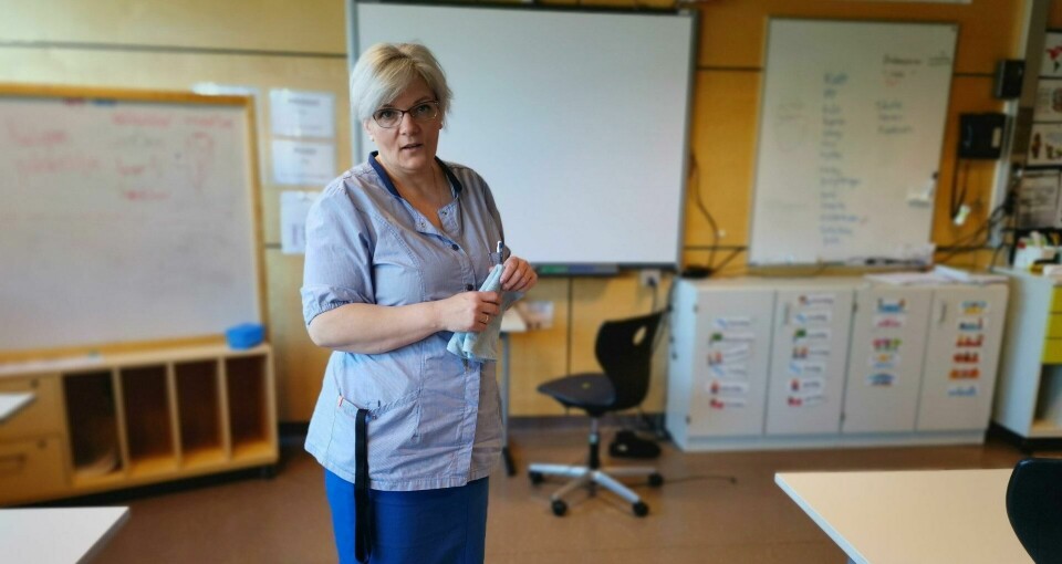 Etter lengre tids sykdom fikk Agnieszka tegninger fra barna på skolen der hun jobber. Etter lengre tids sykdom fikk Agnieszka tegninger fra barna på skolen der hun jobber.