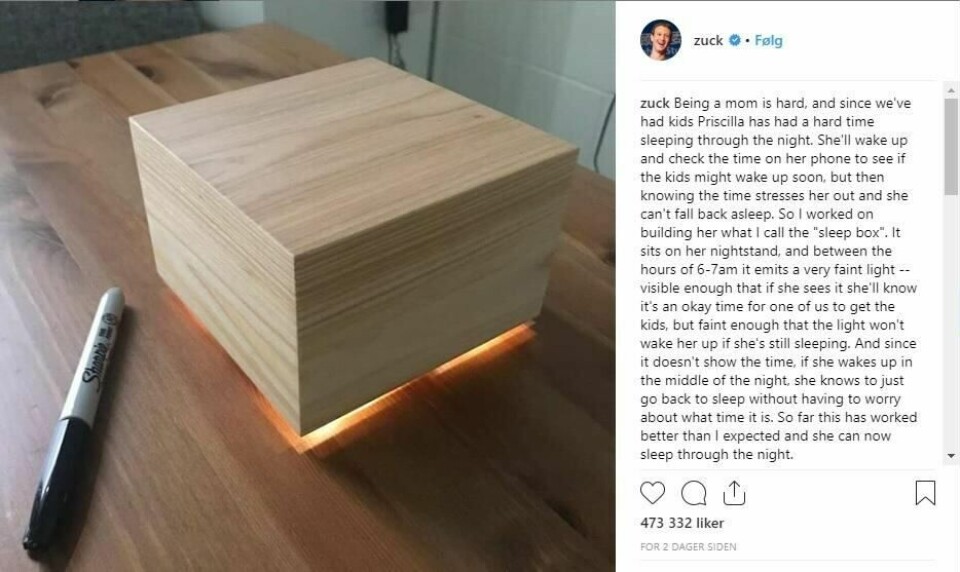 Zuckerberg vil løse søvnproblemer ###