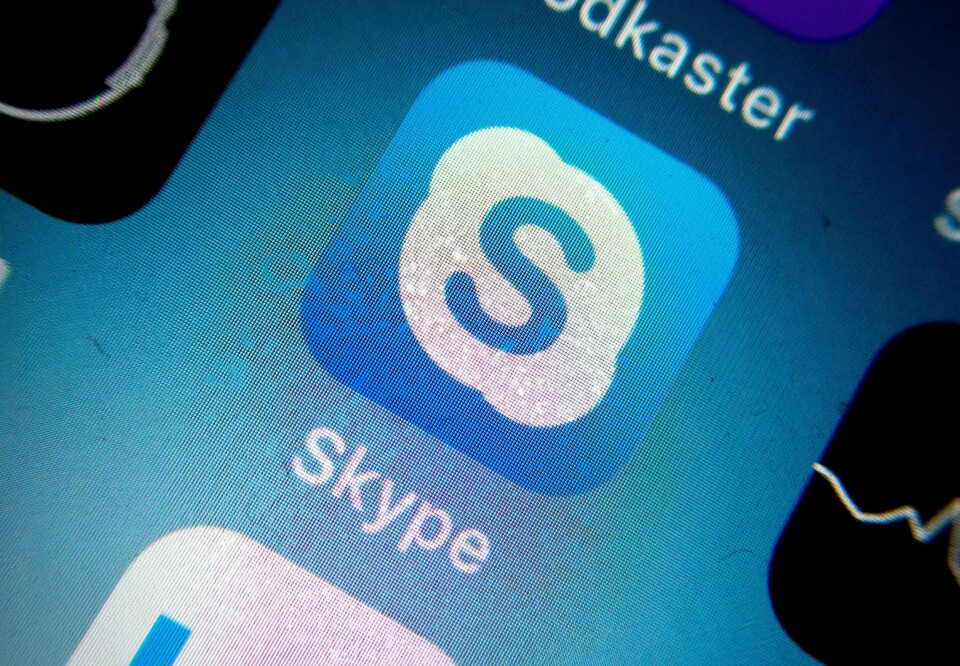 Illustrasjonsfoto: Skype appen. Foto: Gorm Kallestad / NTB scanpix