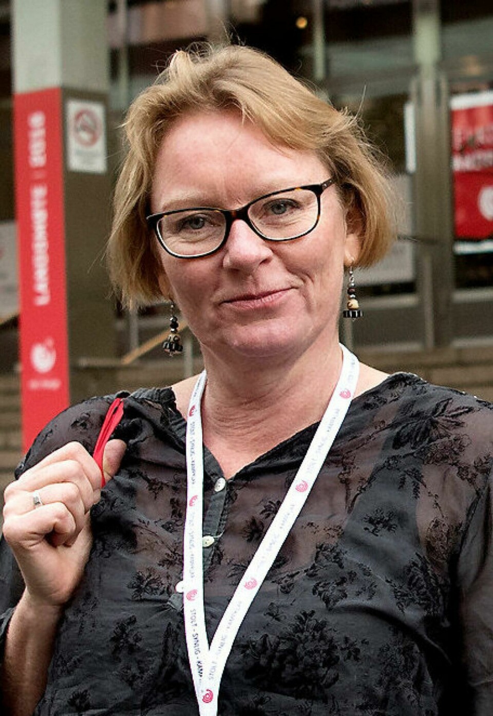 Leder for LO i Oslo, Ingunn Gjerstad. Leder for LO i Oslo, Ingunn Gjerstad.