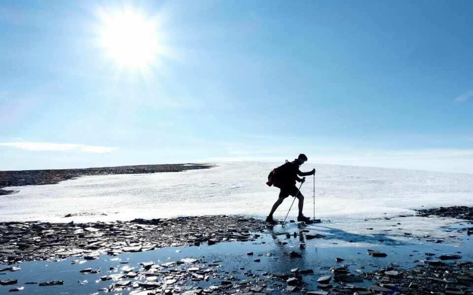 Det ble satt varmerekorder i en rekke fylker i landet i april. Måneden ble uvanlig tørr og varm. Illustrasjonsfoto.